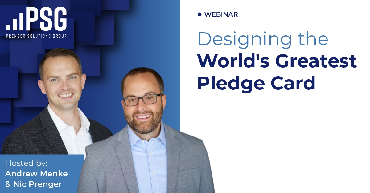 Designing the world's greatest pledge card webinar