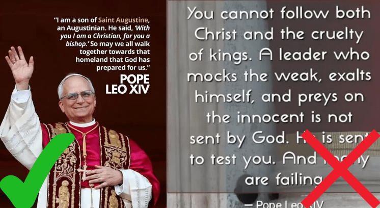How to spot fake Pope Leo XIV content